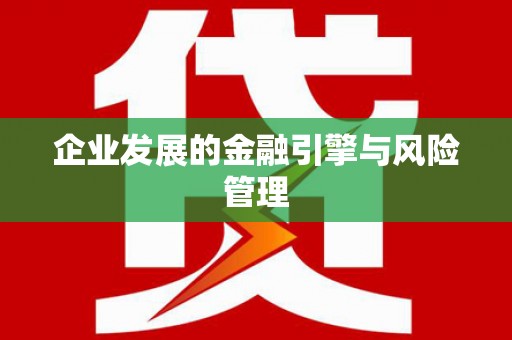琼结企业发展的金融引擎与风险管理