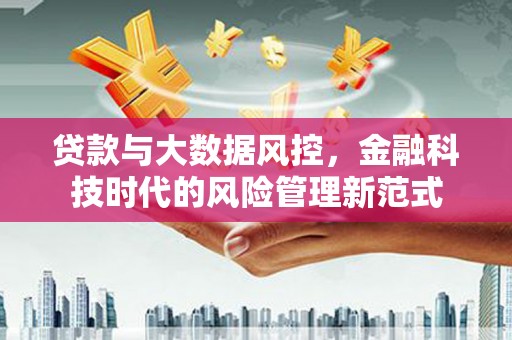 琼结贷款与大数据风控，金融科技时代的风险管理新范式