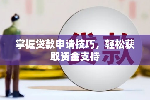 琼结掌握贷款申请技巧，轻松获取资金支持
