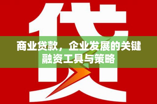 琼结商业贷款，企业发展的关键融资工具与策略