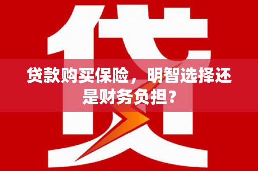 琼结贷款购买保险，明智选择还是财务负担？