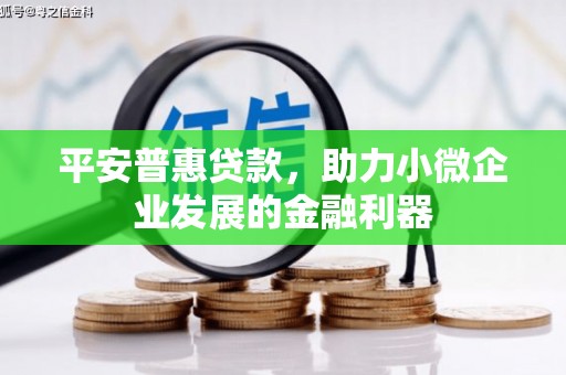 琼结平安普惠贷款，助力小微企业发展的金融利器