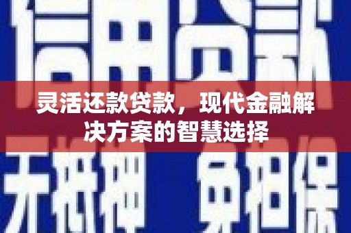 琼结灵活还款贷款，现代金融解决方案的智慧选择