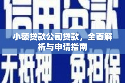 琼结小额贷款公司贷款，全面解析与申请指南
