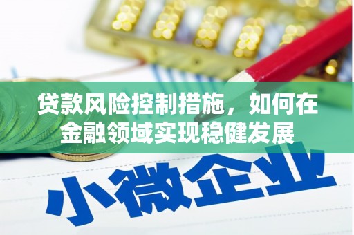 琼结贷款风险控制措施，如何在金融领域实现稳健发展