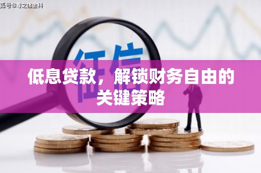 琼结低息贷款，解锁财务自由的关键策略