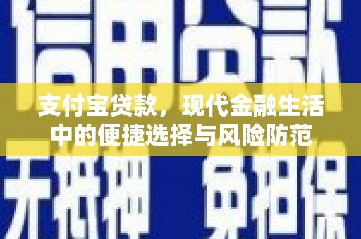 琼结支付宝贷款，现代金融生活中的便捷选择与风险防范