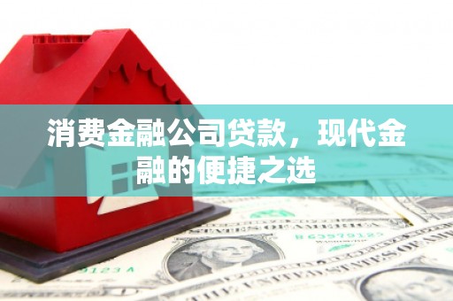 琼结消费金融公司贷款，现代金融的便捷之选