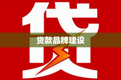 琼结贷款品牌建设
