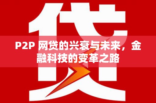 琼结P2P 网贷的兴衰与未来，金融科技的变革之路