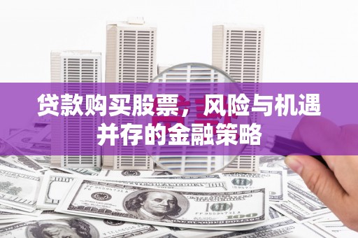 琼结贷款购买股票，风险与机遇并存的金融策略