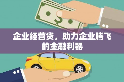 琼结企业经营贷，助力企业腾飞的金融利器
