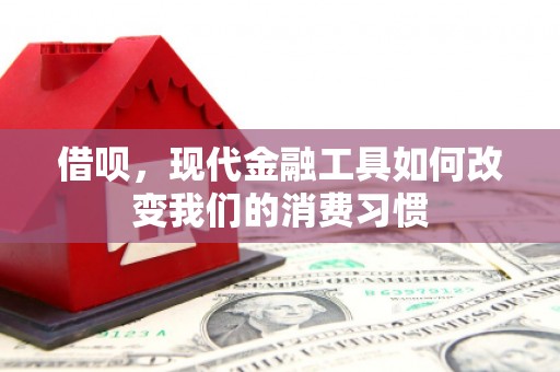 琼结借呗，现代金融工具如何改变我们的消费习惯