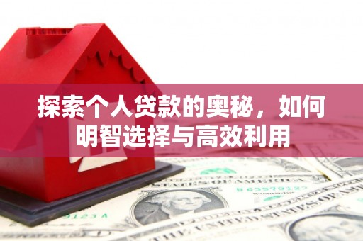 琼结探索个人贷款的奥秘，如何明智选择与高效利用