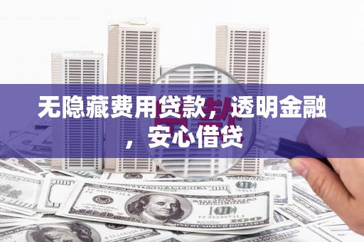 琼结无隐藏费用贷款，透明金融，安心借贷