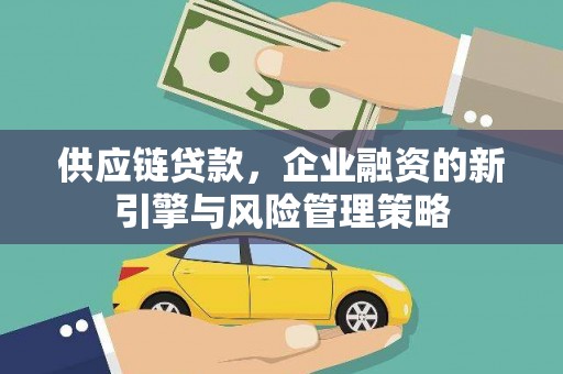 琼结供应链贷款，企业融资的新引擎与风险管理策略