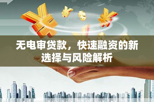琼结无电审贷款，快速融资的新选择与风险解析