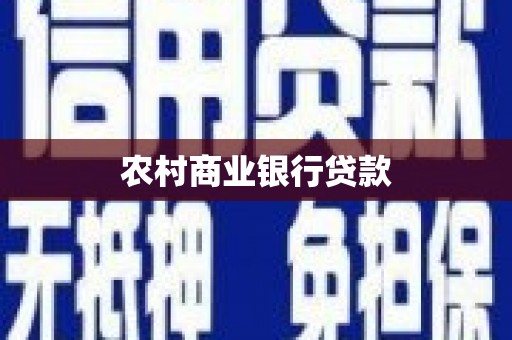 琼结农村商业银行贷款