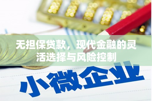 琼结无担保贷款，现代金融的灵活选择与风险控制