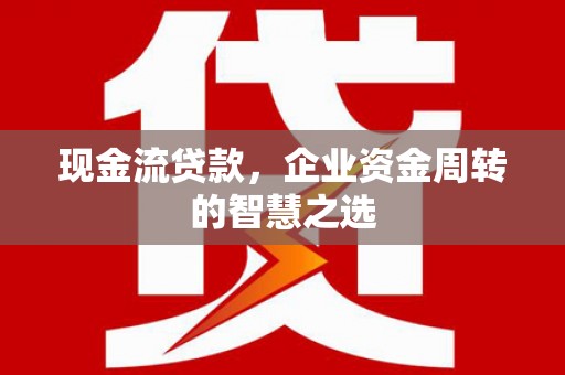 琼结现金流贷款，企业资金周转的智慧之选