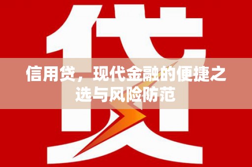 琼结信用贷，现代金融的便捷之选与风险防范