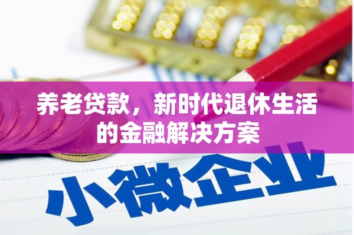 琼结养老贷款，新时代退休生活的金融解决方案