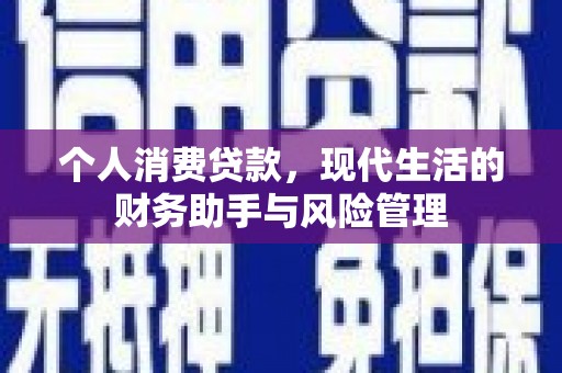 琼结个人消费贷款，现代生活的财务助手与风险管理