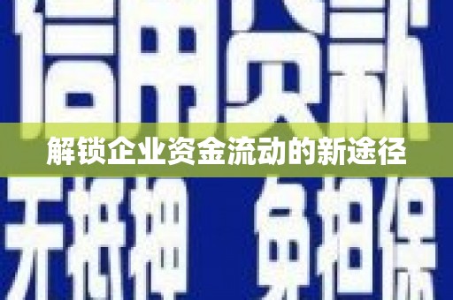 琼结解锁企业资金流动的新途径