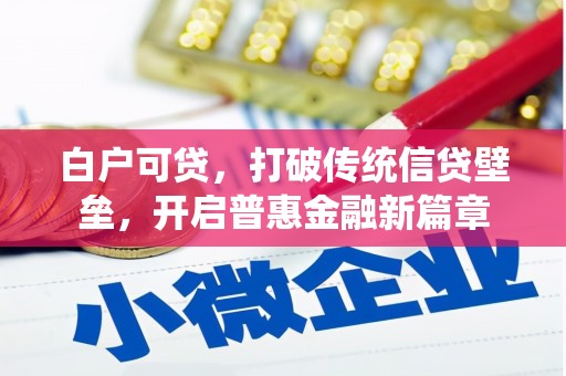 琼结白户可贷，打破传统信贷壁垒，开启普惠金融新篇章