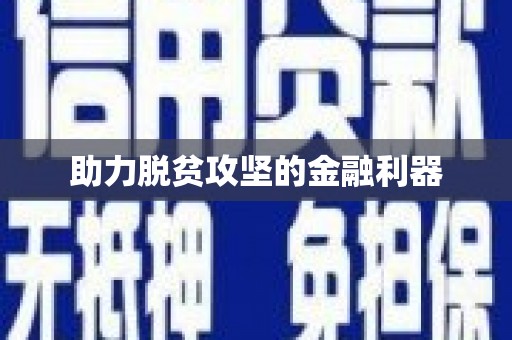 琼结助力脱贫攻坚的金融利器