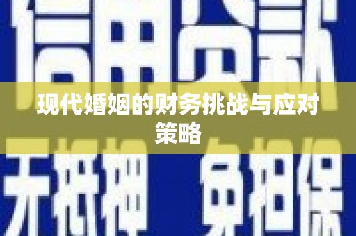 琼结现代婚姻的财务挑战与应对策略