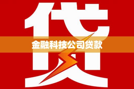 琼结金融科技公司贷款